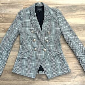 Portmans double-breasted plaid jacket
